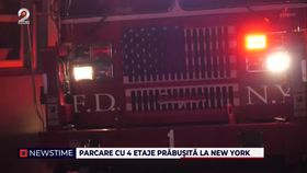 Parcare cu 4 etaje prăbușită în New York